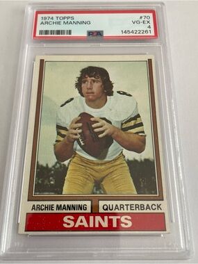 1974 Topps Archie Manning #70 PSA 4 Vintage Football Card